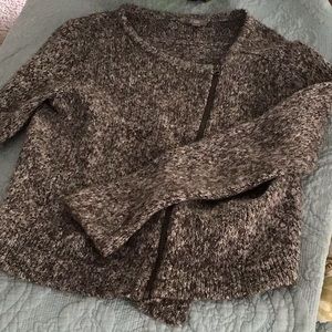 J Jill brown zip cardigan medium